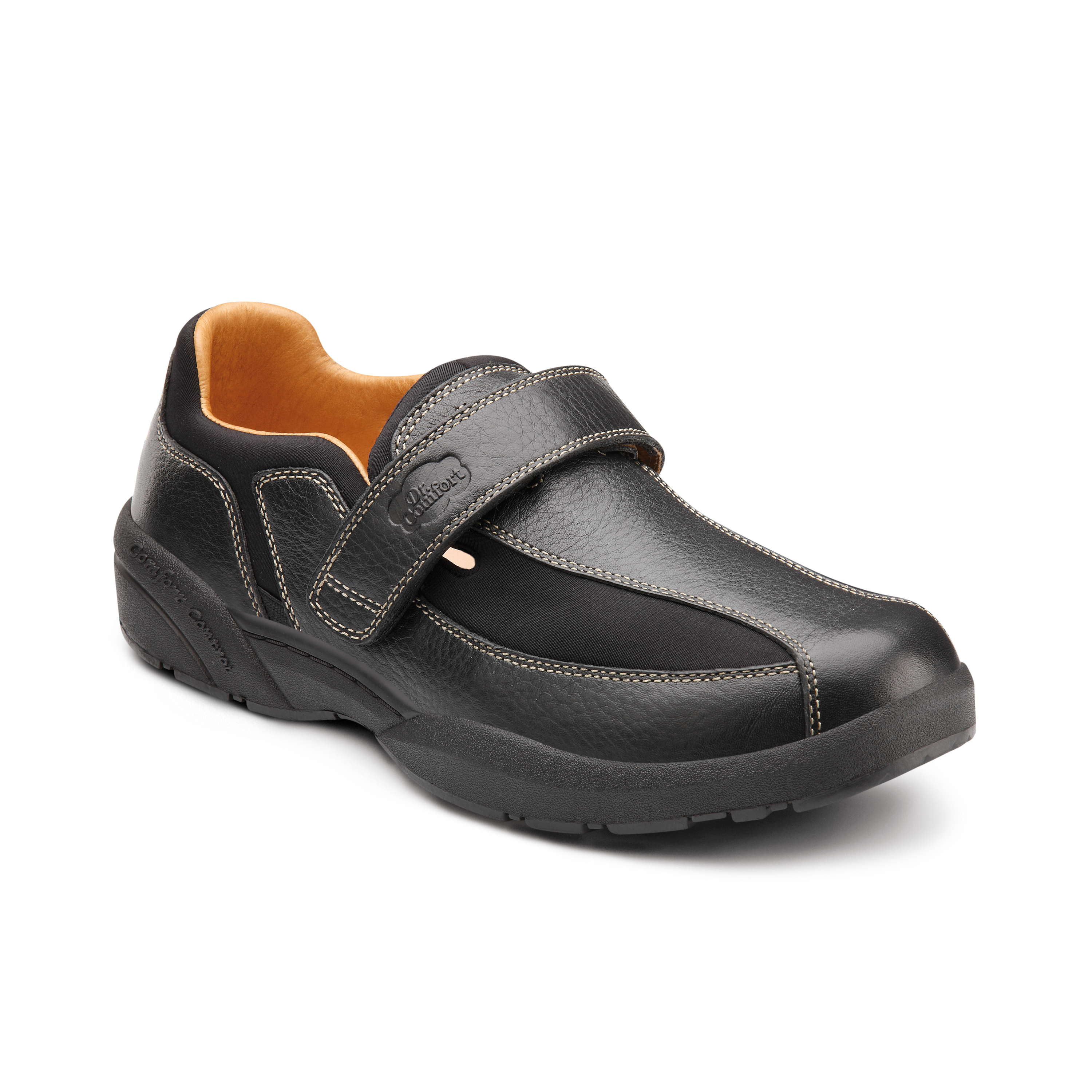 Produktbild Orthopädische Schuhe, Freizeitschuh aus flexiblem Lycra®, mit Lederbesatz und Klettverschluss